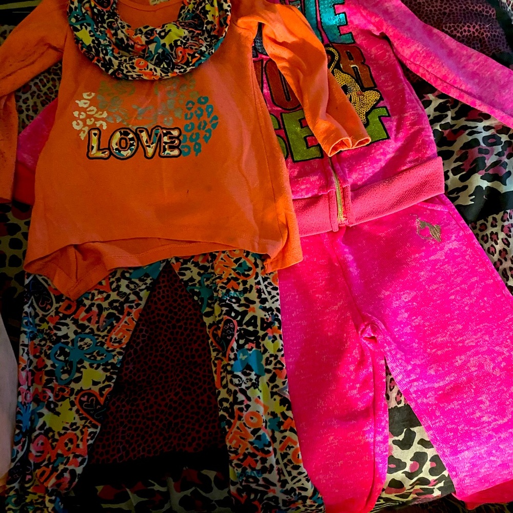 Girls jeans, shirts and matching outfits